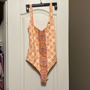 Free People tie back body suit